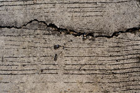 Old concrete crackの写真素材