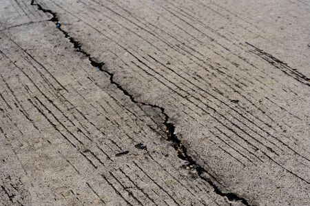 Old concrete crackの写真素材
