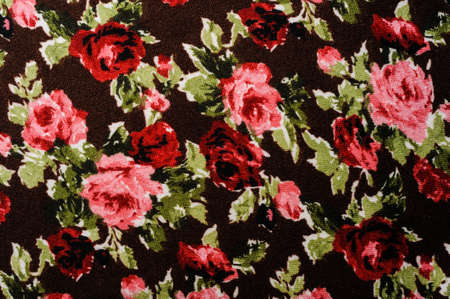 Flower tile fabricの写真素材