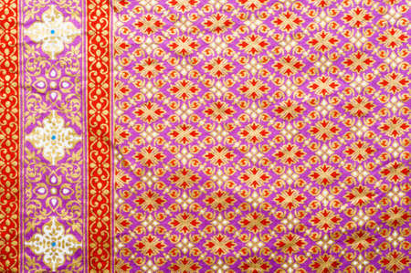 Thai style texture fabricの写真素材
