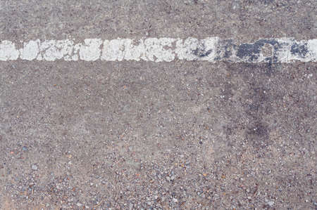 Close up a crack line on the roadの写真素材