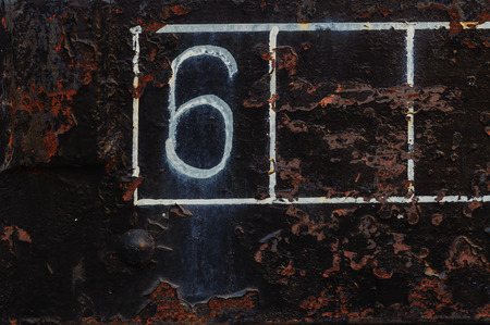 Rusted and flagment black iron plate background