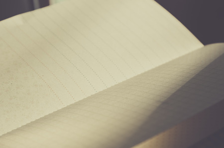 Adjust vintage color notebook with grid pageの写真素材