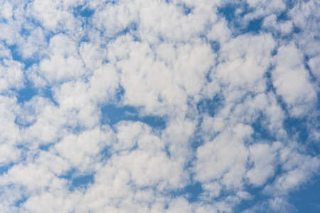 The blue sky and white cloud in a shiny dayの写真素材