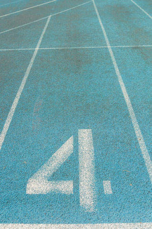 The old ractrack line side view become dirty after useの写真素材