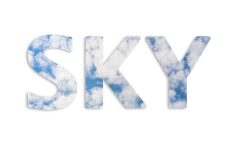 The blue sky and white cloud in a shiny dayの写真素材