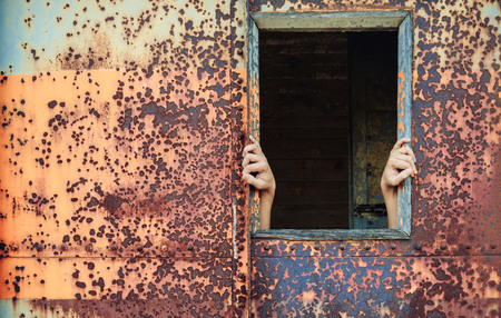 Rust and fragment vintage iron plate textureの写真素材