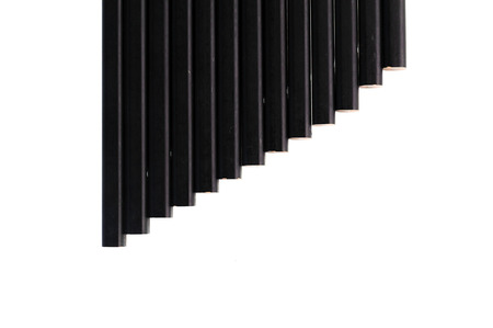 Thirteen of black pencile on isolated white backgroundの写真素材