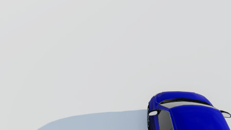 Car with blue color