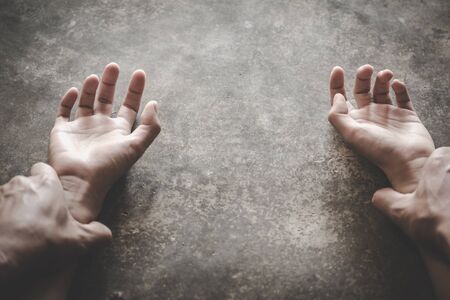 Hands for rape and sexual abuse.Sexual abuse is a problem or Social issues concept. Copy space