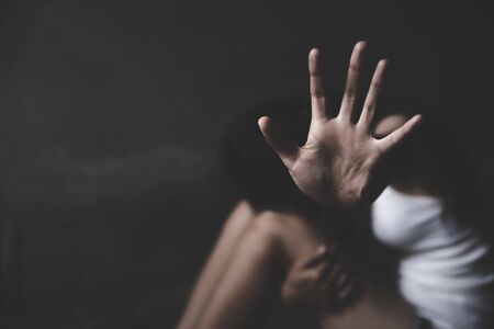 stop violence against women,  domestic violence rapesexual abuse, human trafficking.の写真素材