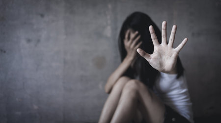 The concept of sexual harassment against women and rape, stop violence against Women, sexual abuse,...
