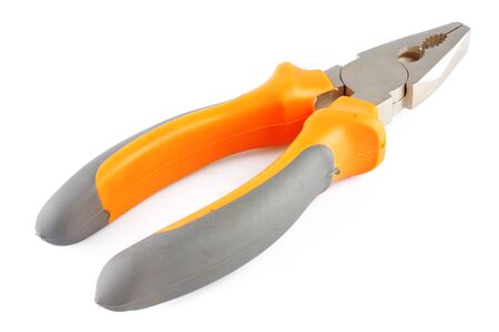 new working instrument, pliers, isolated on white backgroundの写真素材