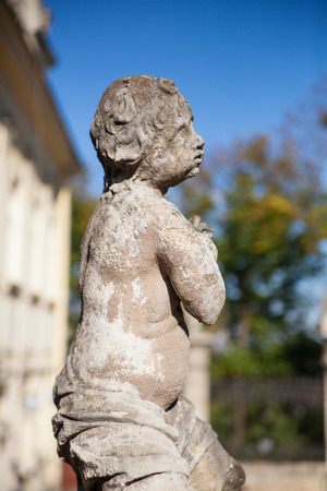 Statue of little girlの写真素材