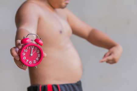 Obese men show signs of hunger and time.
