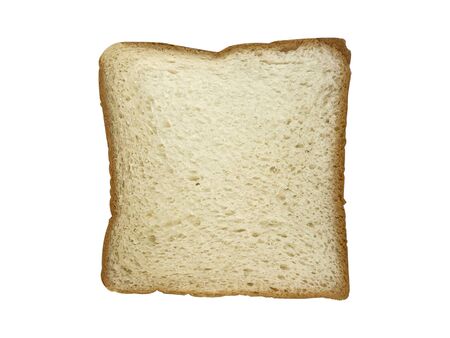 Slice of bread one piece isolate on white background