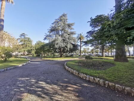 city ââpark in the center of la spezia in liguria italyの写真素材