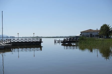 panorama of torre del lago puccini viareggio lucca massaciucoli lake with tower and pagoda