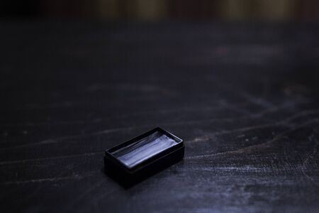 bodypainting water colors slip cake and metallic colorsの写真素材