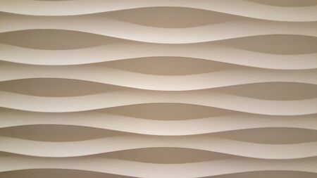 light ivory ocher ceramic background with waves. High quality photoの写真素材