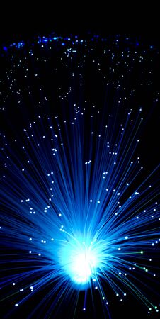 backdrop of lights of colored fiber optics galaxy stars. High quality photoの写真素材