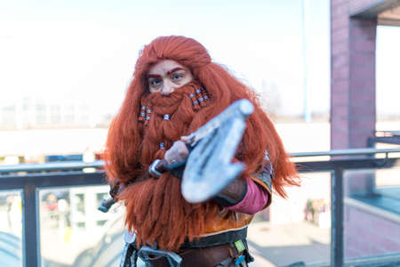 Modena, Italy : 16 01 2018 : COSMO MODENA COSPLAY 2016 free cosplay event - Lord of The Ring -のeditorial素材