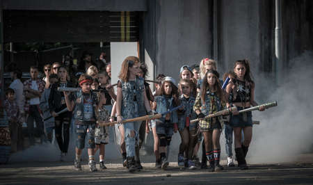 Modena, Italy : 30 09 2018 :Sepulchrum 2018 Gangs of Bronx free cosplay eventのeditorial素材