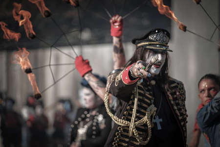 Modena, Italy : 30 09 2018 :Sepulchrum 2018 Gangs of Bronx free cosplay event