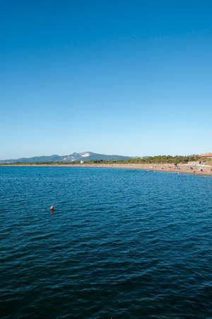 View of San Vincenzo from the seaside, Italy. High quality photoの写真素材
