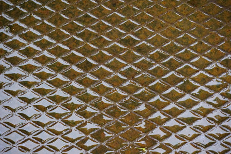 sheet steel with almond pattern. High quality photoの写真素材