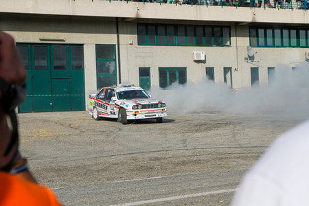 Reggio Emilia, Italy - 2016 26 06: Rally of the Reggio Apennines free event .Bmw M3 High quality...