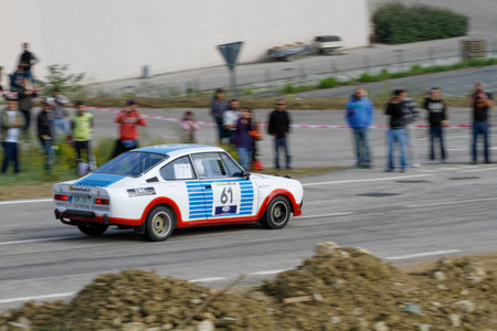 Reggio Emilia, Italy - 2016 26 06: Rally of the Reggio Apennines free event Skoda Rs 130. High quality photoRのeditorial素材