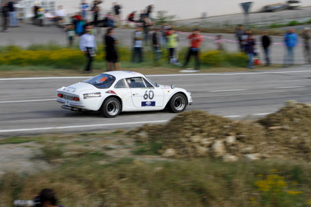 Reggio Emilia, Italy - 2016 26 06: Rally of the Reggio Apennines free event Renault Alpine A110. High quality photoRのeditorial素材