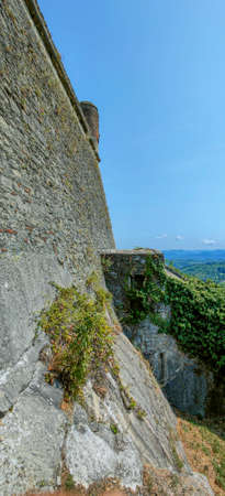 military fortress of Gavi Alessandria external walls. High quality photoの写真素材