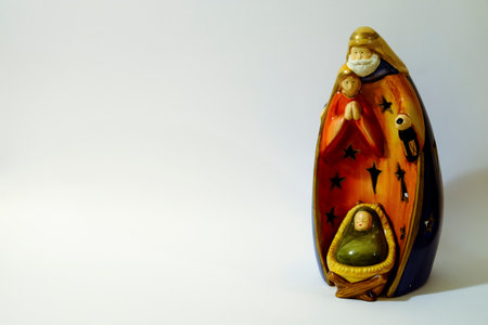 statue of the native with Jesus, Madonna and St. Joseph. High quality photoの写真素材