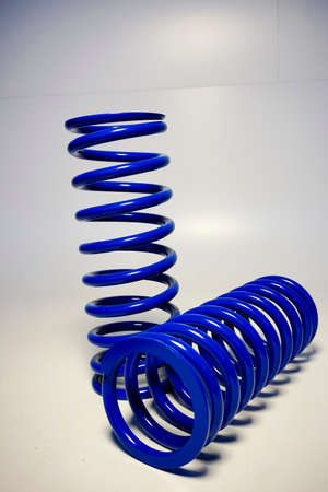 springs for off-road car shock absorbers. High quality photo