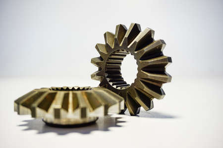 helical gears car differential horizontally and vertically. High quality photoの写真素材