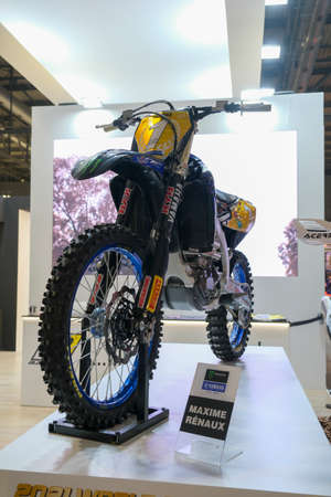 Milan, Italy - 2021 11 27: Eicma Milano Bike Expo Maxime Renaux Yz 250 R Mx2 World Champion. High...