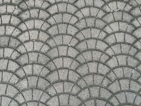 wave-shaped self-locking brick floor. High quality photoの写真素材