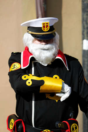 Lucca, Italy - 2018 10 31: Lucca Comics free cosplay event around city captain findus. High quality photoのeditorial素材