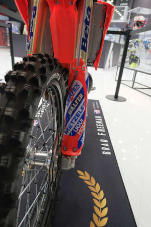 Milan, Italy - 2021 11 27: Eicma Milano Bike Expo Brad Freeman Beta Enduro World Champion Bike. High...