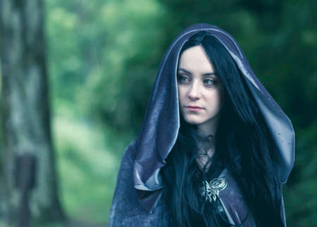 beautiful blue eyed Italian girlの写真素材