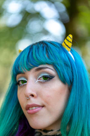 Rimini, Italy - 2016 07 21: Rimini Comics free cosplay event around beach and seaside lamu sexy...