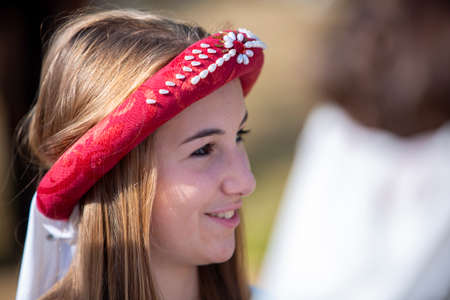 Canossa, Reggio Emilia - Italy: 2019 01 07 Medieval historical re-enactment of Martilde di Canossa...