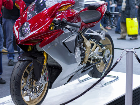 Milan, Italy - 2021 11 27: Eicma Milano Bike Expo Mv Agusta F4. High quality photo