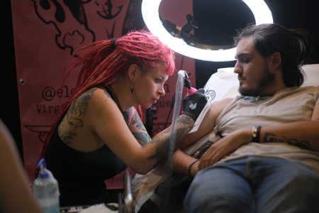 Parma, Italy - 2022 06 11 : Parma Tattoo Nerd Fest free event with color and cosplayers. High-quality photoのeditorial素材