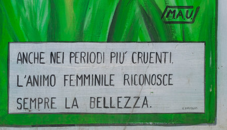 Turin, Italy - 2022 06 04: MAU Museum of Urban Art steet art framework around the city. High-quality photoのeditorial素材