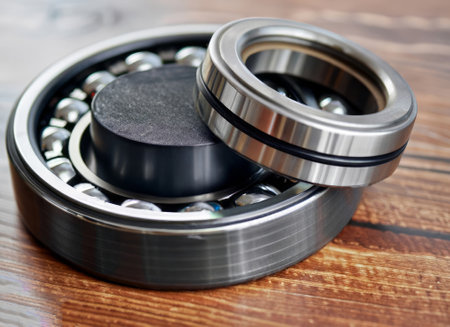 kit of bearings and oil seals for motorcycles. High quality photoの写真素材