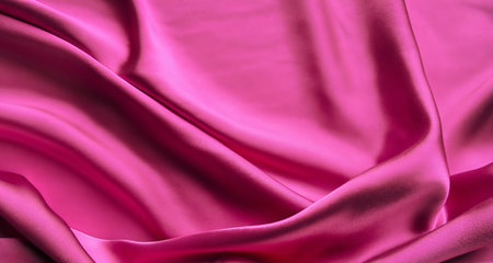magenta silk texture background ,generated with AI. High-quality photoの素材
