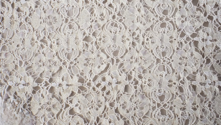 white lace texture background,generated with AI. High-quality photoの素材